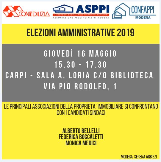 Incontro coi candidati sindaci di Carpi